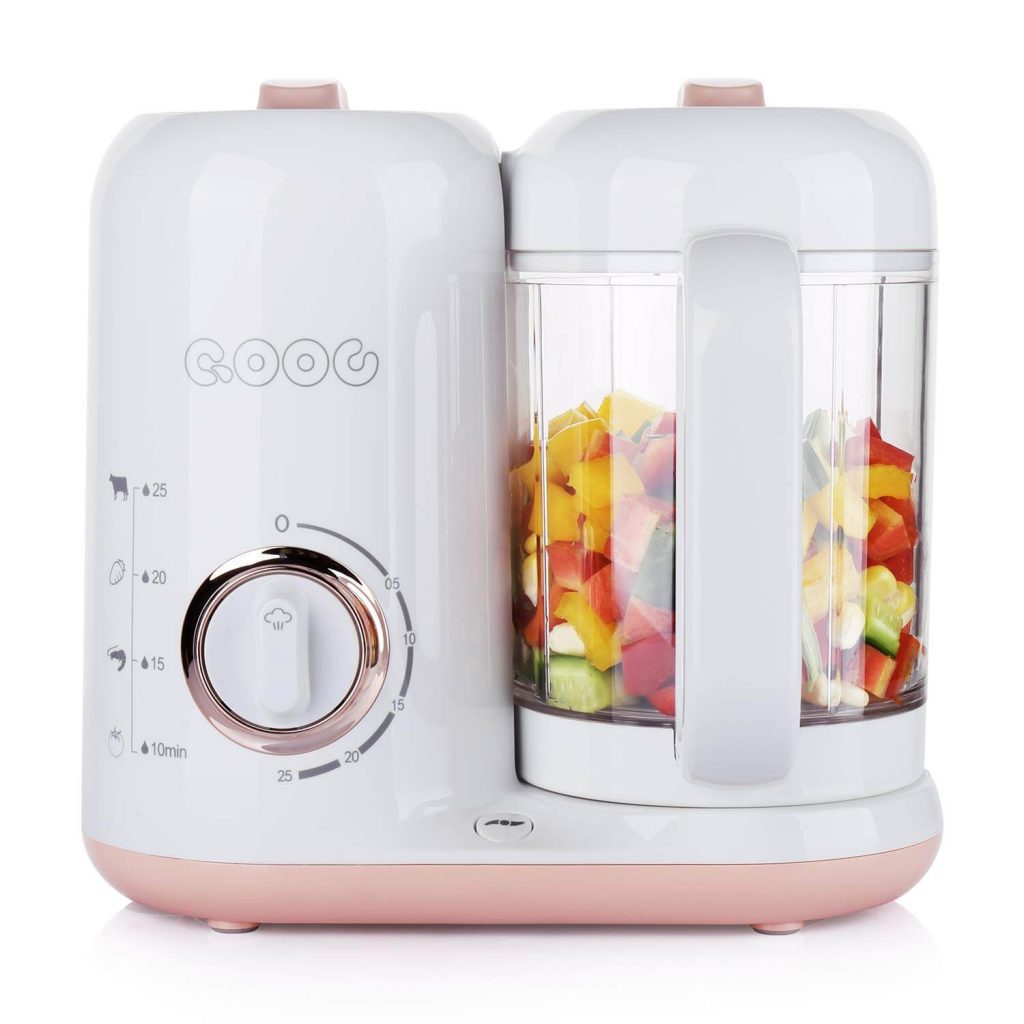 QOOC 4-in-1 Baby Food Maker Pro, food processor for baby food, making your own baby food, 