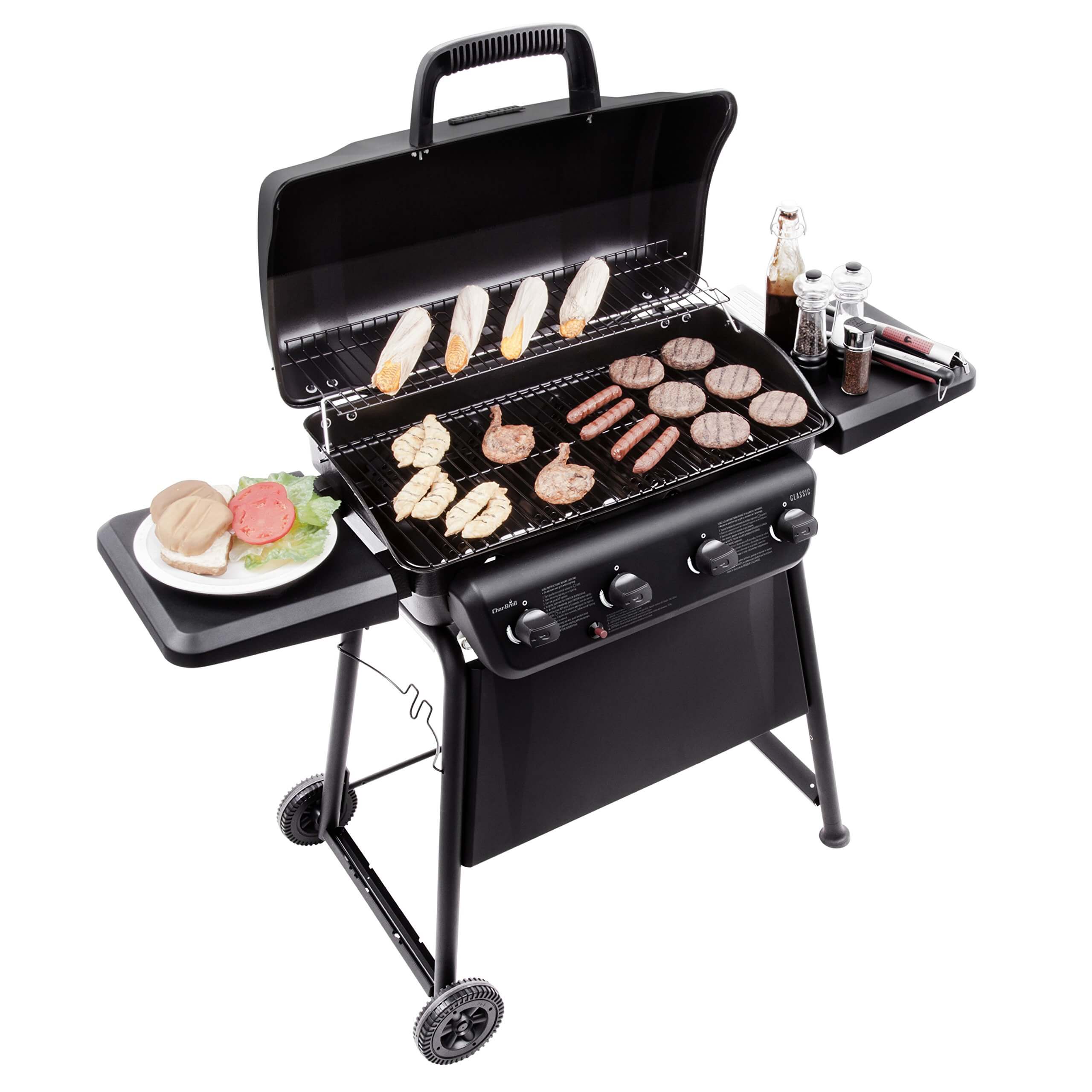 Char-Broil Classic 405 4 – Burner Liquid propane Grill, best propane grills 2020, best bbq grills 2020, grill reviews 2020, best gas grill for the money, char-broil performance 475 gas grill, best gas grills under $300