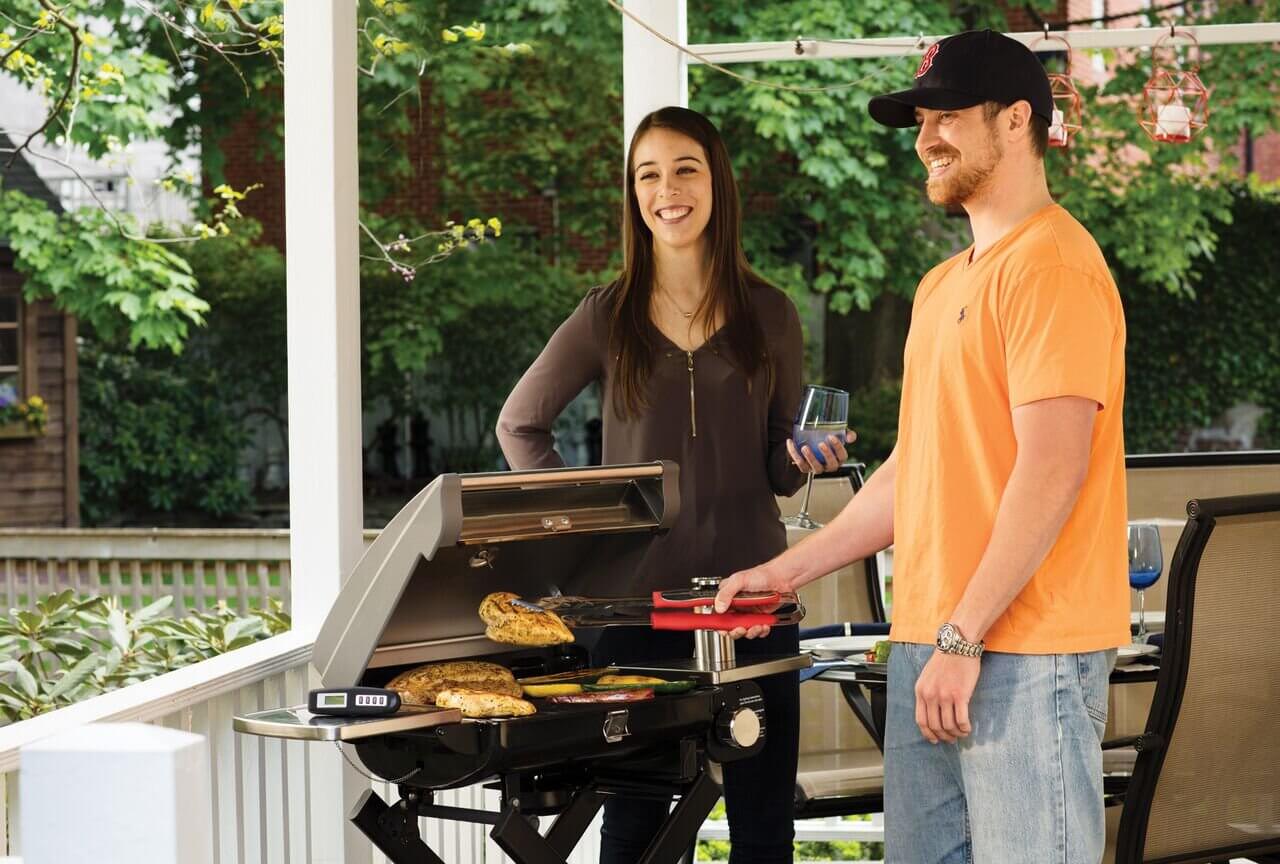cuisinart gas grill, Cuisinart CGG-240 All Foods Roll Away Portable Gas Grill, best gas grills under $500, best grill 2020, cuisinart deluxe four-burner gas grill, cuisinart grill review