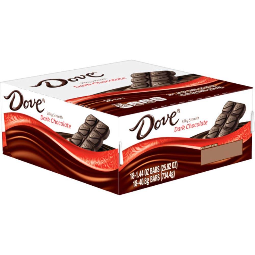 Dove Dark Chocolate Singles Size Candy Bar 