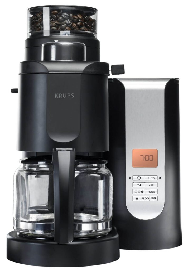 Krups 625-70 Grinder & Brewer Coffee Maker with Programmable Timer, coffee machines with grinders, types of coffee maker 
