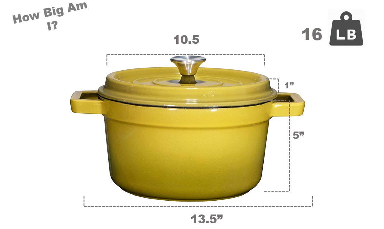 best casserole dish, ceramic baking dish, casserole dish with lid, cast iron casserole dish, Bruntmor Enameled Cast Iron Dutch Oven