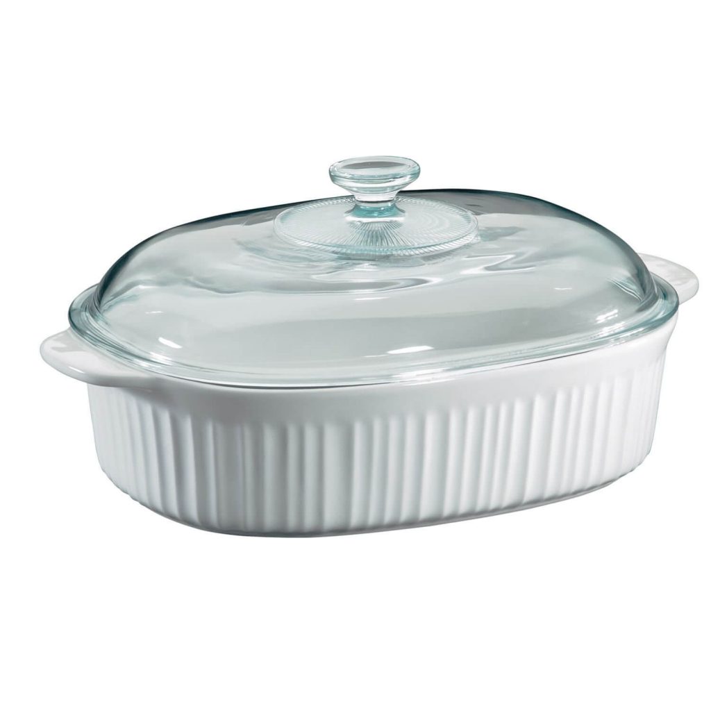 corningware casserole dish, CorningWare 6002278 French White Oval 4 Qt.Casserole Dish, corningware oven safe, ceramic baking dish 