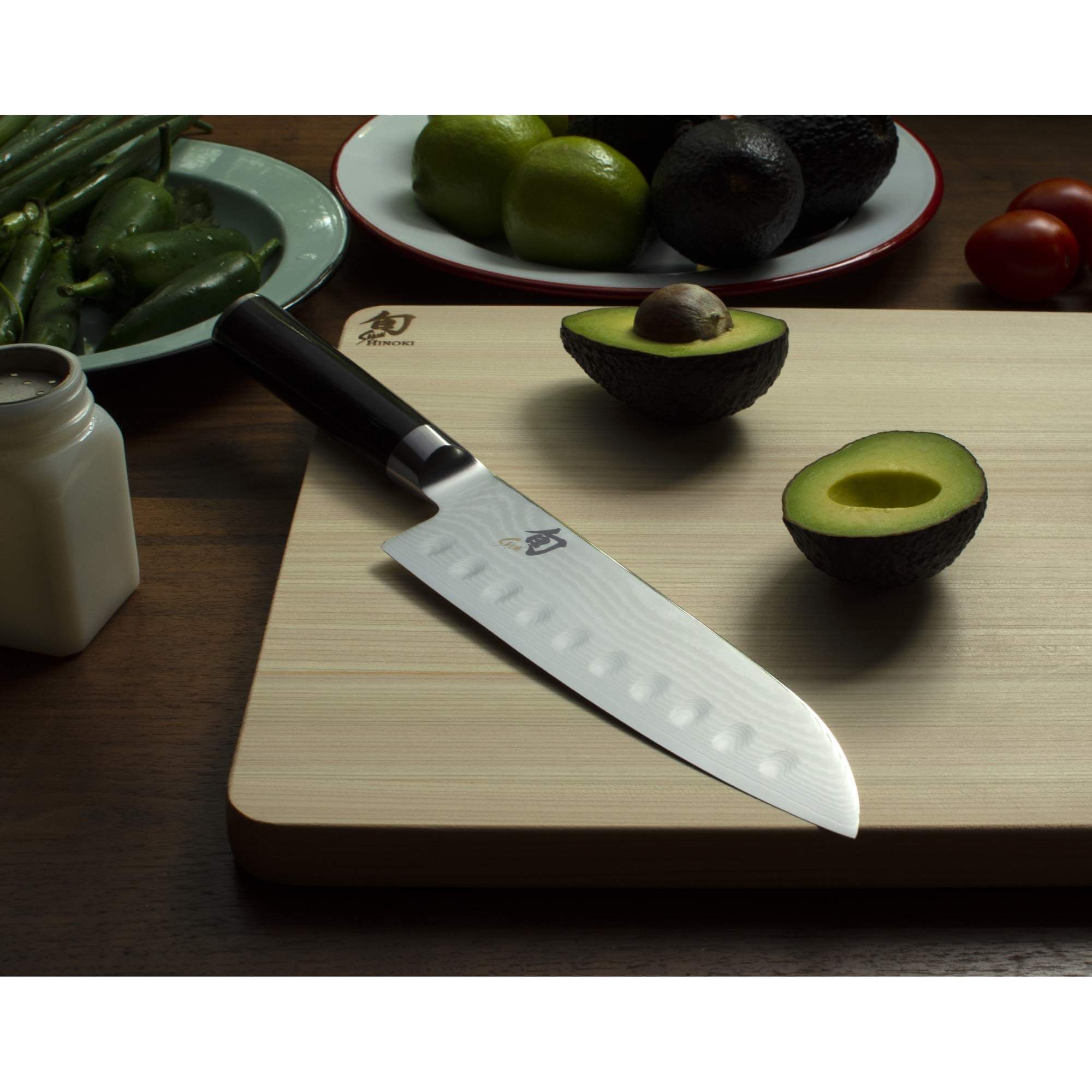 Shun Classic 7" Hollow-Ground Santoku All-Purpose Kitchen Knife, best japanese knives, japanese utility knife