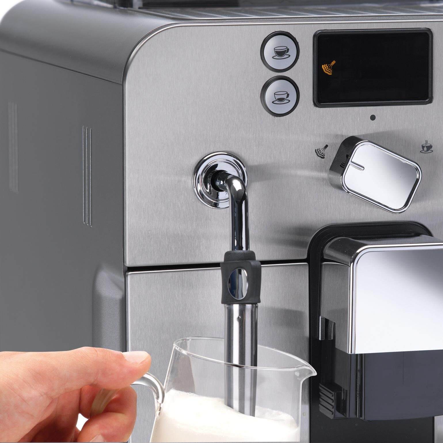 Gaggia Brera Super Automatic Espresso Machine, best automatic latte machine, best cappucino latte maker, best machine for coffee latte and cappuccino, best latte machine for beginners