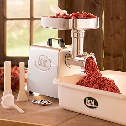 LEM Products 1158 Mighty Bite, sausage grinder, electric meat grinders, food grinder machine, tabletop meat grinder