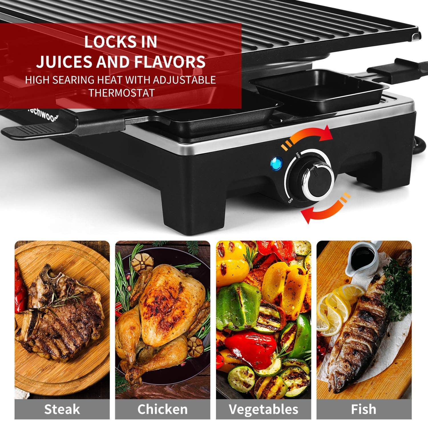 Techwood Raclette Grill / Raclette Party Grill, inside grill, smokeless grill, smokeless power grill, best smokeless indoor grill, best indoor grill