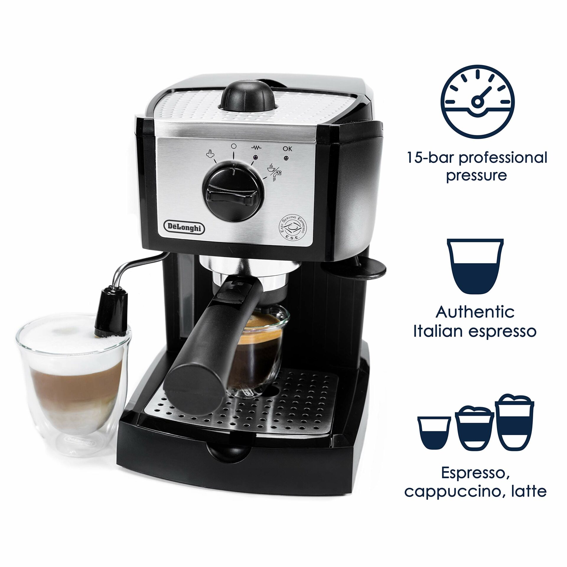 De'Longhi EC155 15 Bar Pump Espresso and Cappuccino Maker, delonghi espresso manual, delonghi expresso machine, espresso machine delonghi, best espresso maker 2020, best espresso machine under 200