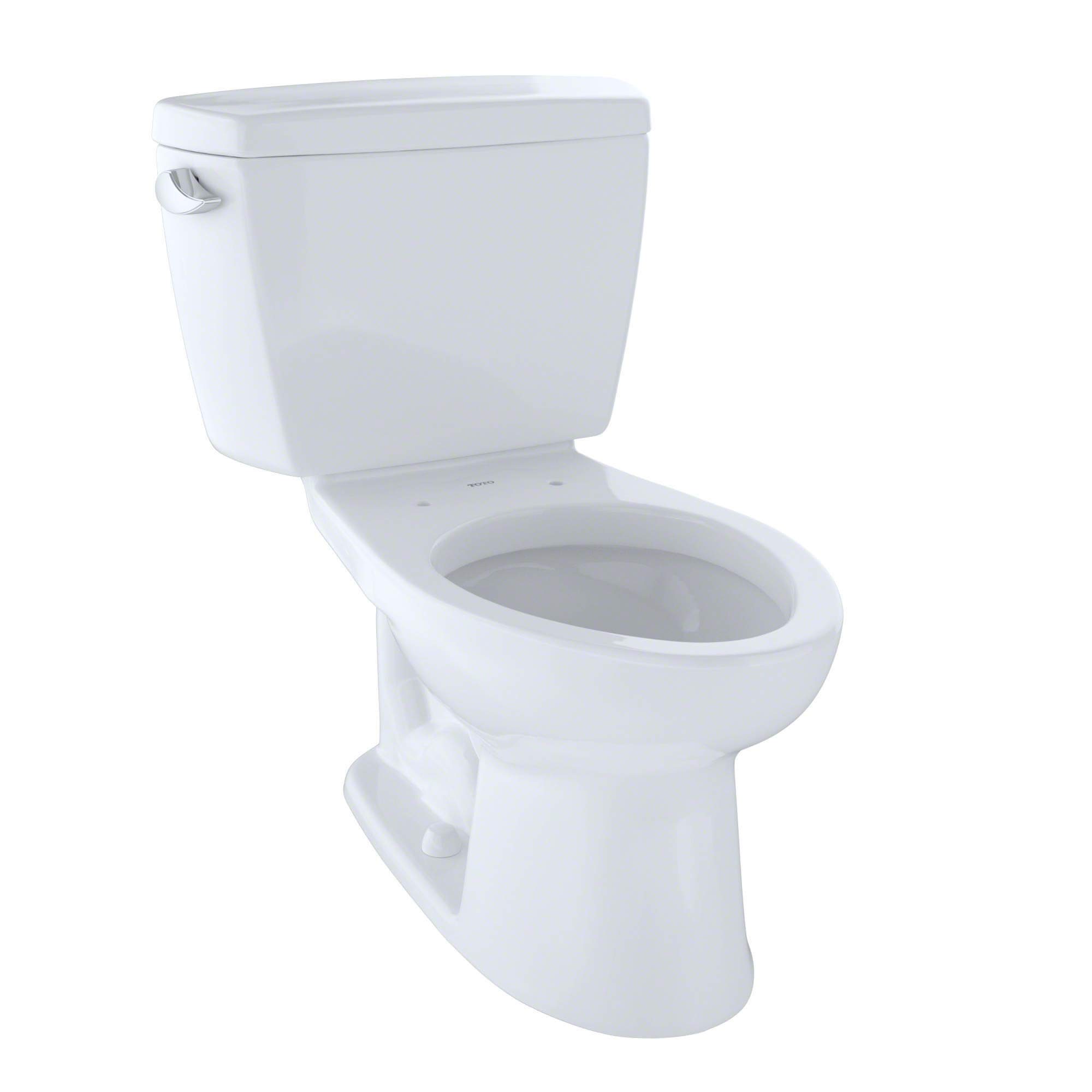 TOTO CST744SG#01 Drake 2-Piece best rated Toilet with Elongated Bowl and Sanagloss,1.6 GPF, Glazed Cotton White,