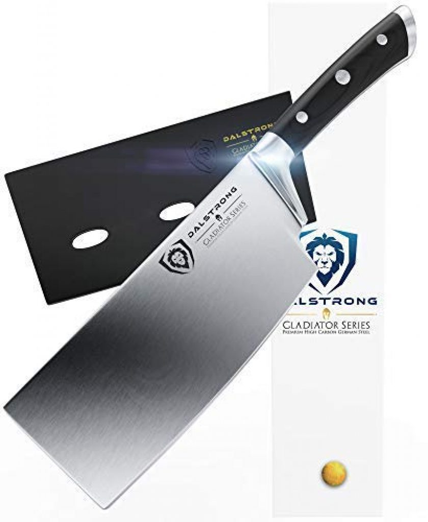 DALSTRONG Gladiator Series 7"Cleaver Knife is the best meat cleaver 2021