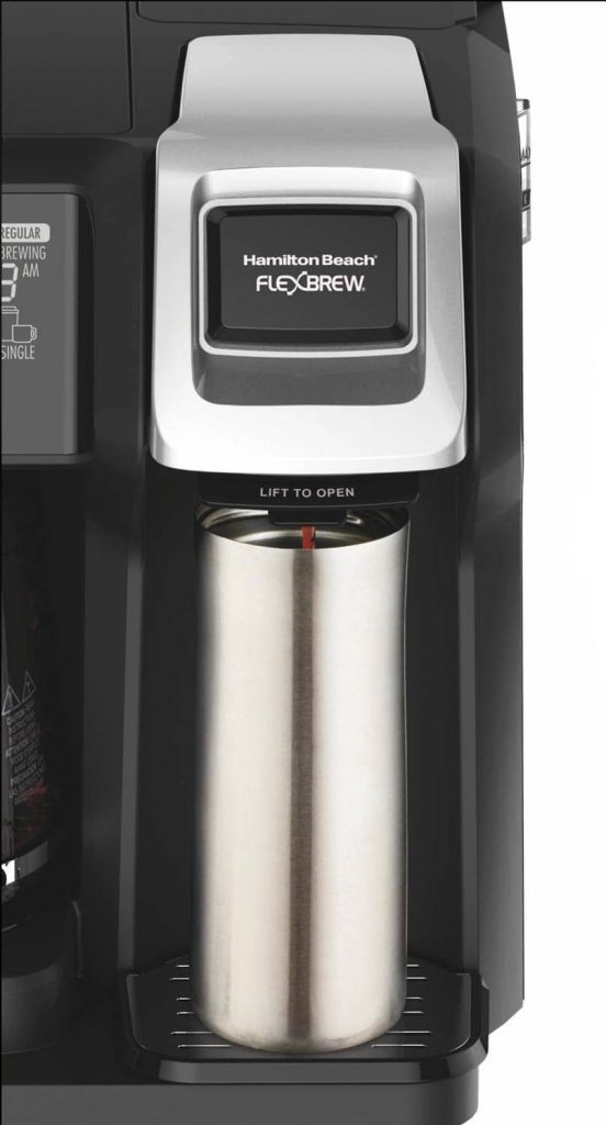 Hamilton Beach brewer is the best dual coffee maker with travel mug 