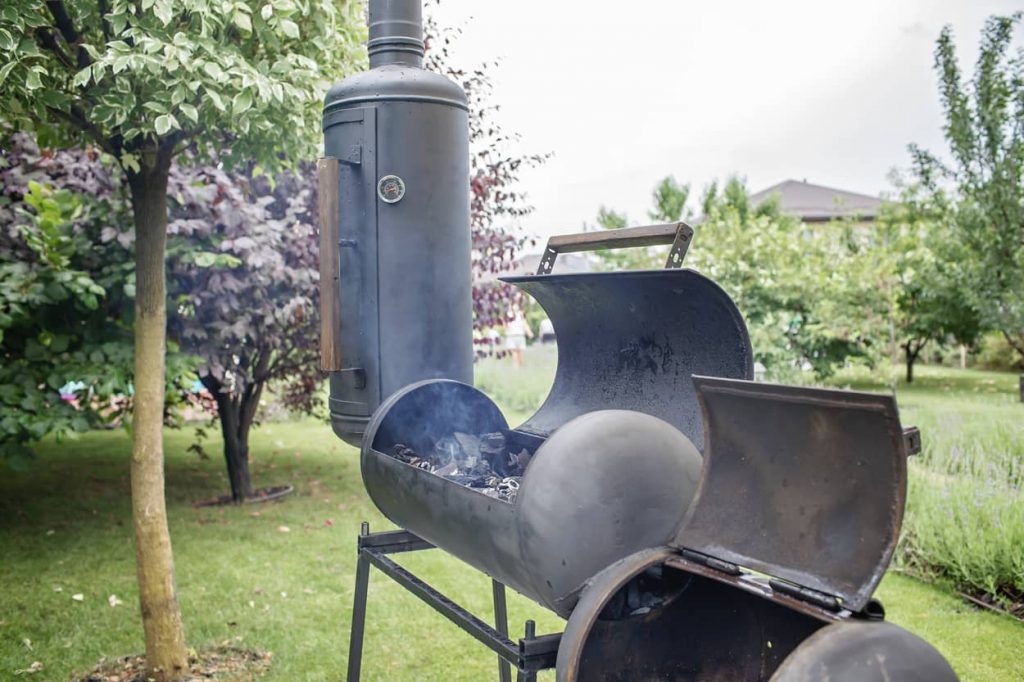 smoking meat with wood pellets