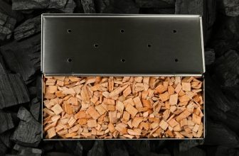 box of wood chips for a gas grill