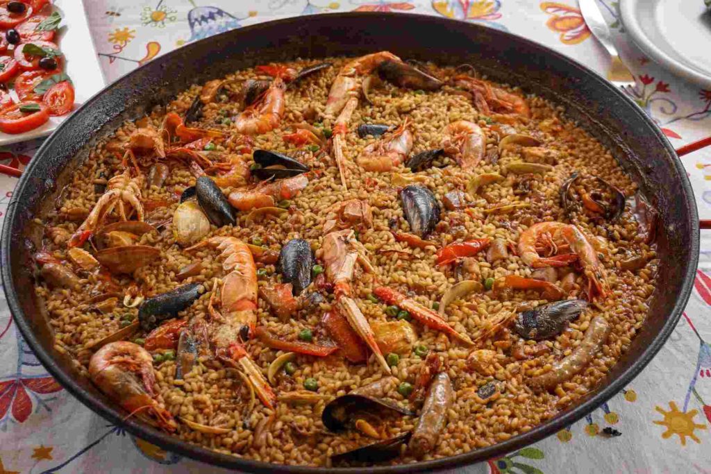 what goes with paella